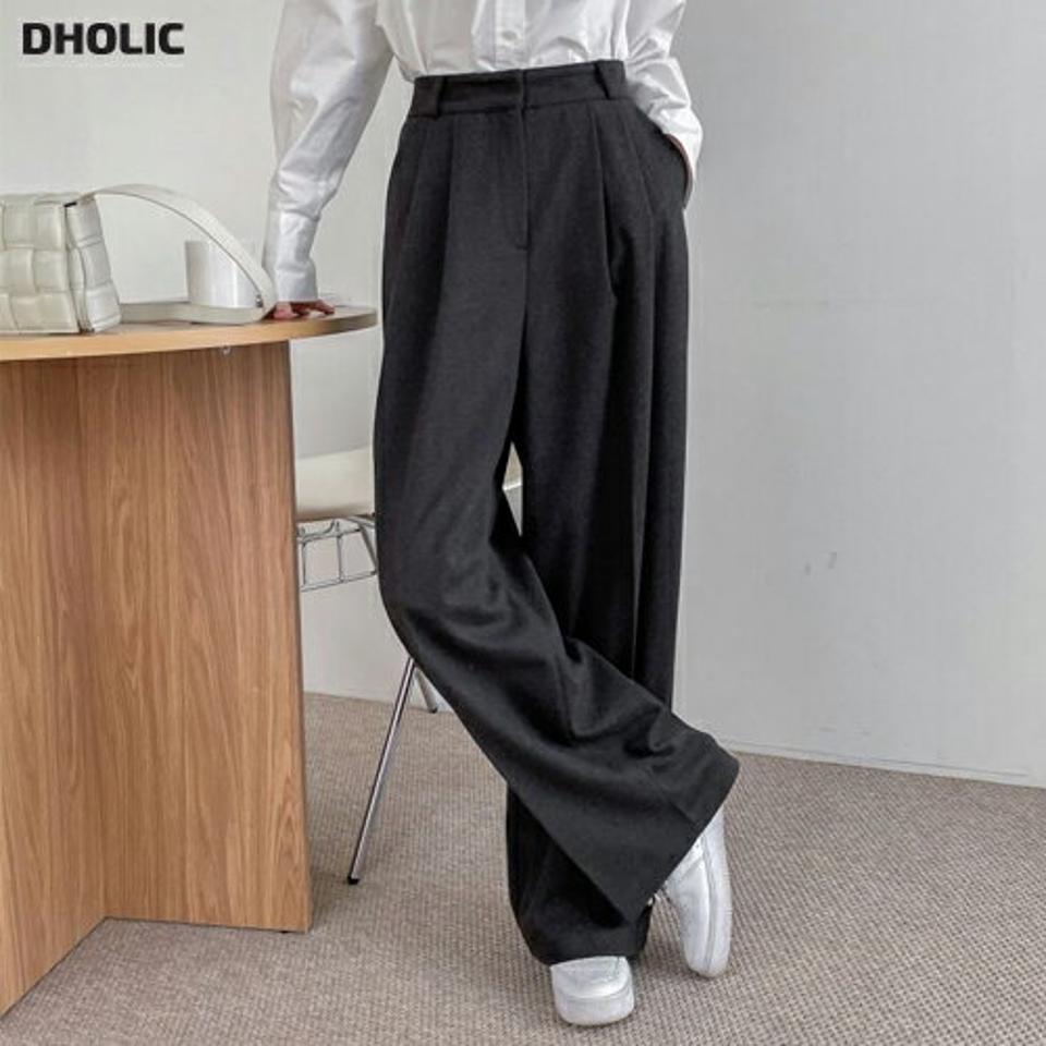 ツータックホックスラックス・p000196 レディース 【pt】パンツ ズボン スラックス ロング ワイド ツータック 単色 無地 シンプル ベーシック シック 大人 オケージョン オフィス 秋 冬 韓国ファッション MKT