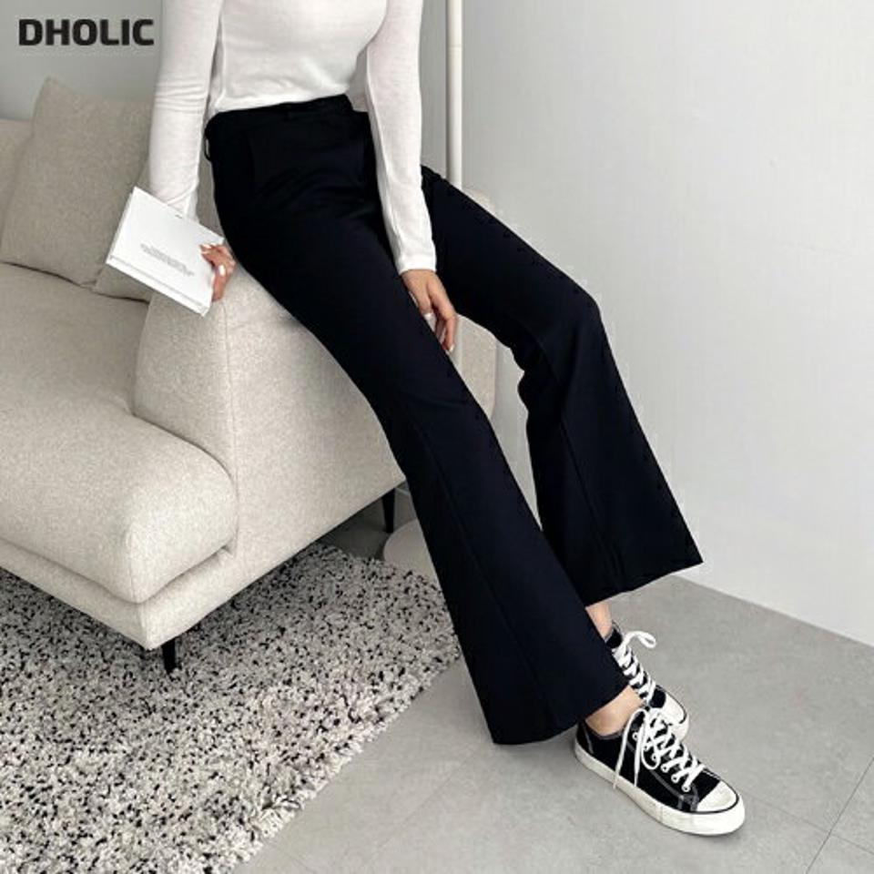 裏起毛スリムフレアスラックス・p000012 レディース 【pt】パンツ ズボン スラックス ロング スリム フレア 裏起毛 単色 無地 シンプル ベーシック きれいめ オケージョン オフィス 骨格ストレート 冬 韓国ファッション MKT