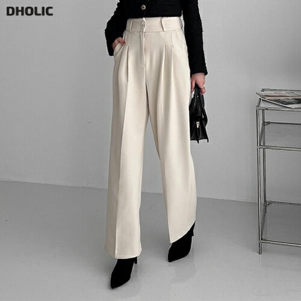 【マケット特価】裏起毛ツータックスラックス・p00008 レディース 【pt】パンツ ズボン スラックス ツータック 裏起毛 単色 無地 シンプル ベーシック 大人 オケージョン きれいめ オフィス ハイウエスト 綿らジ 冬 韓国ファッション MKT セール