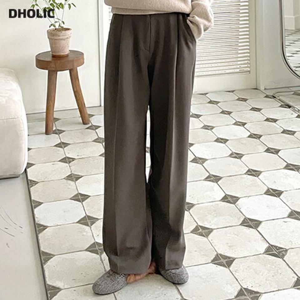 裏起毛ストレートストレッチスラックス・t00331 レディース 【pt】パンツ スラックス ロング丈 ストレッチ ストレート 無地 シンプル ベーシック 大人 オフィス 裏起毛 カジュアル ウエストゴム フルレングス ハイウエスト 冬 韓国ファッション