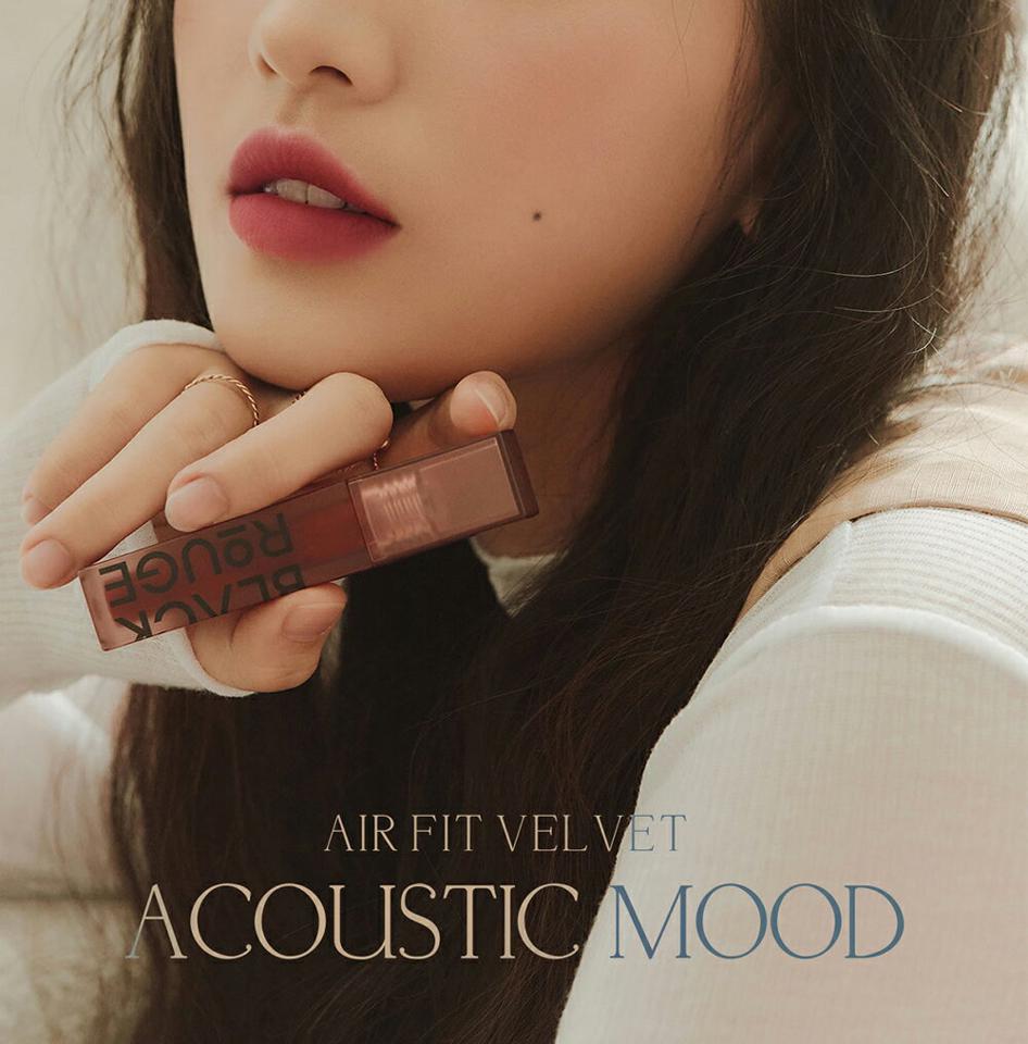 [ブラックルージュ] エアフィットベルベットティント（アコースティックムード）・52819 コスメ cosme【MAKEUP】ブラックルージュ BLACKROUGE リップ ティント 口紅 ベルベット マット レッド 赤 ワイン コーラル 韓国コスメ