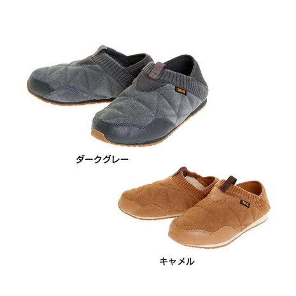 テバ（Teva）（メンズ） モックシューズ スリッポン メンズ ダークグレー キャメル エンバーモック シェアリング 1103239 室内履き カジュアル スエード 秋冬用