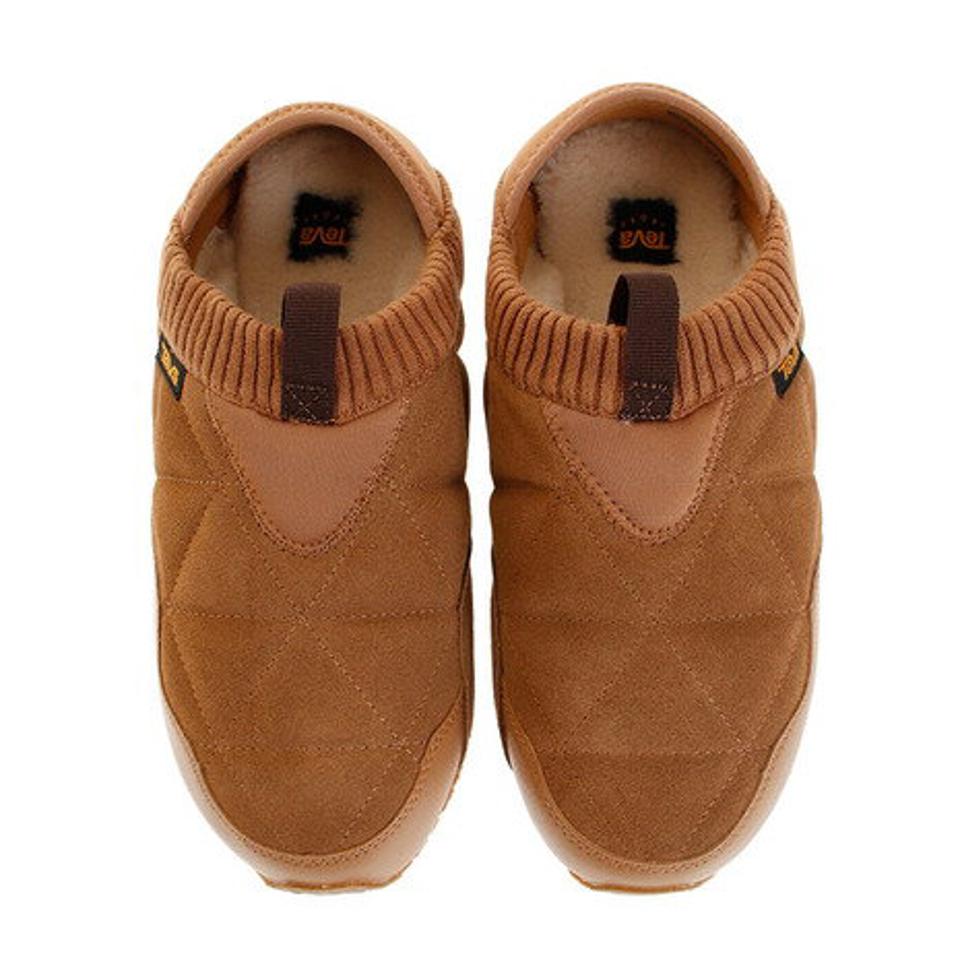 テバ（Teva）（メンズ） モックシューズ スリッポン メンズ ダークグレー キャメル エンバーモック シェアリング 1103239 室内履き カジュアル スエード 秋冬用