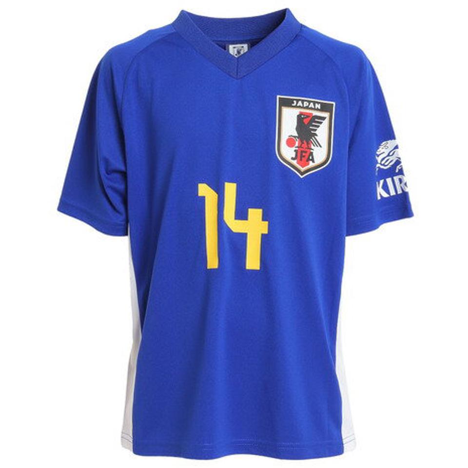ジェイエフエー（JFA）（キッズ）サッカー 日本代表 ジュニア プレーヤーズTシャツ 14 伊東純也 O5-079