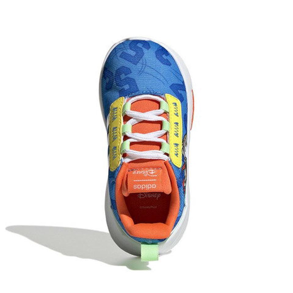 アディダス（adidas）（キッズ）アディダス×ディズニー レーサー TR21 ブルー ホワイト GY6644 ドナルドダック ジュニア スポーツシューズ スリッポン