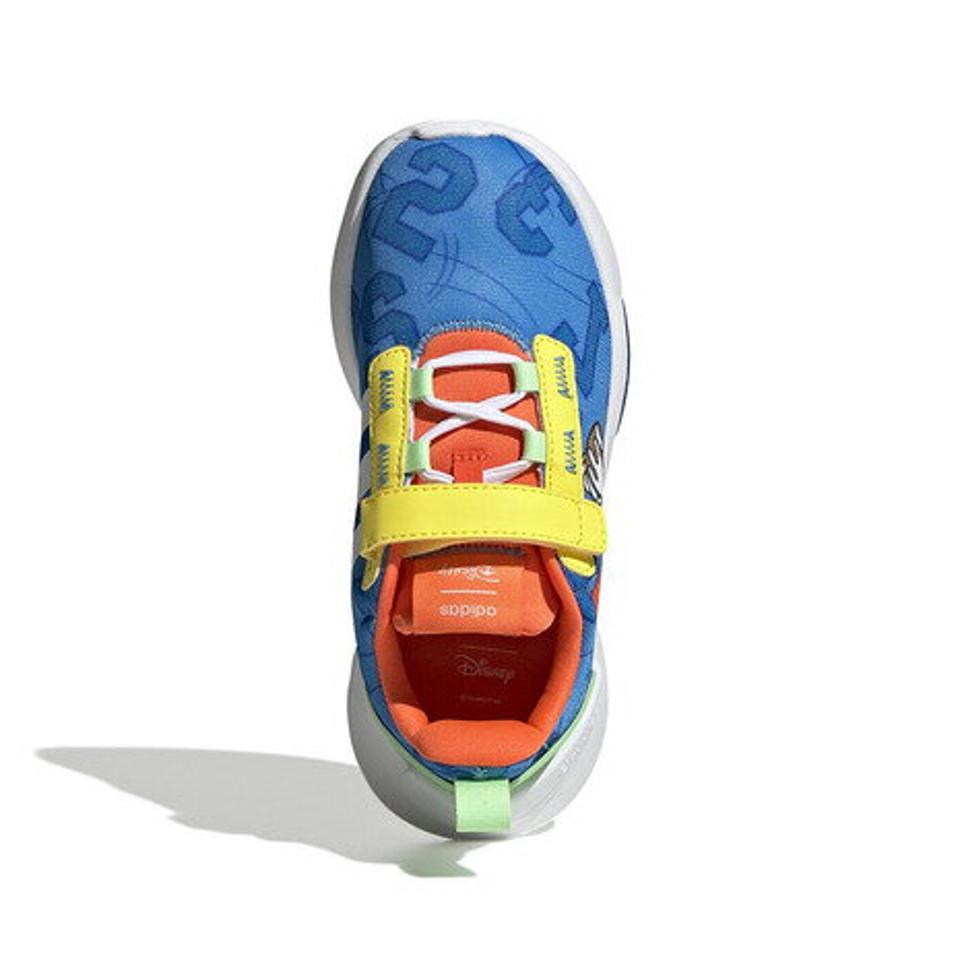 アディダス（adidas）（キッズ）アディダス×ディズニー レーサー TR21 ブルー ホワイト GY6643 ドナルドダック ジュニア スポーツシューズ スリッポン
