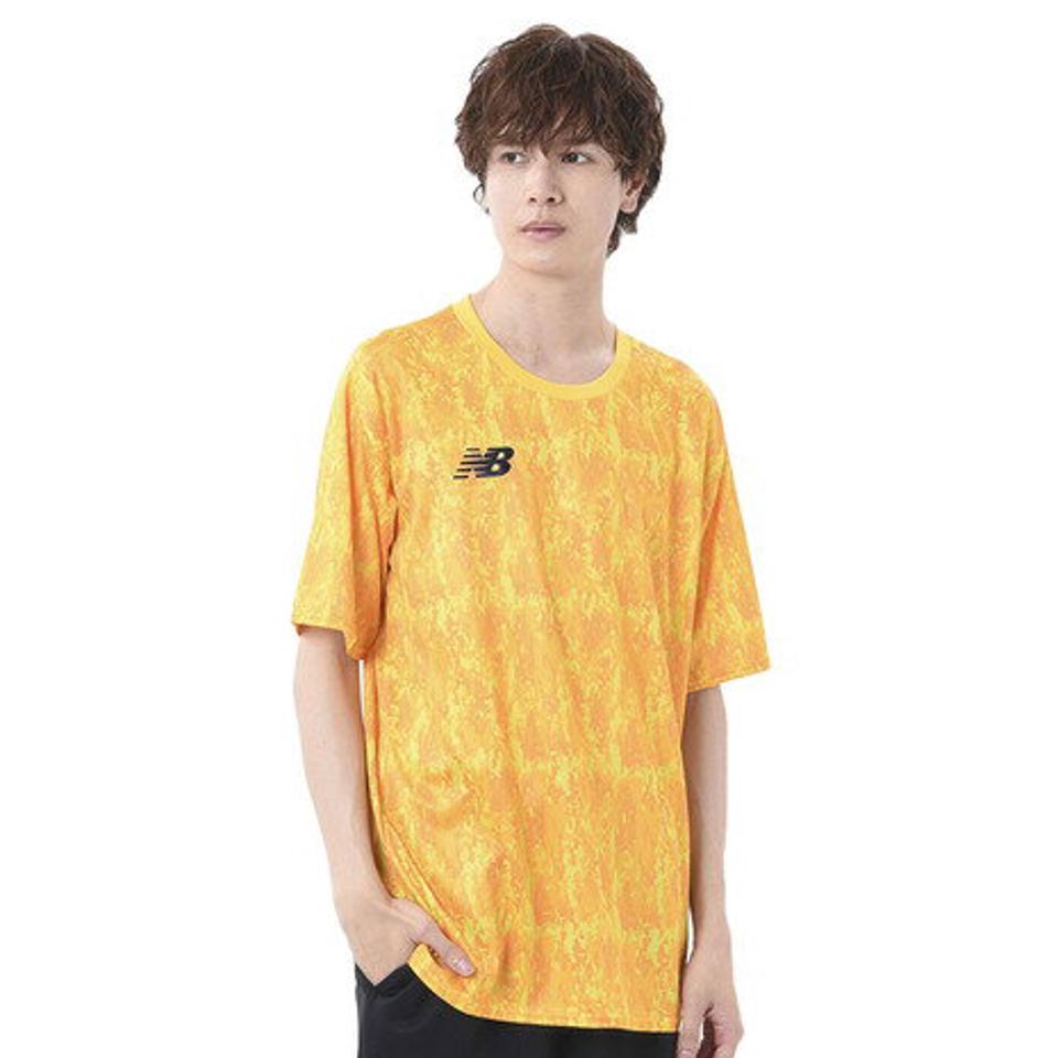 ニューバランス(new balance)(メンズ)サッカーウェア ゲームシャツ 半袖Tシャツ JMTF1010YLW