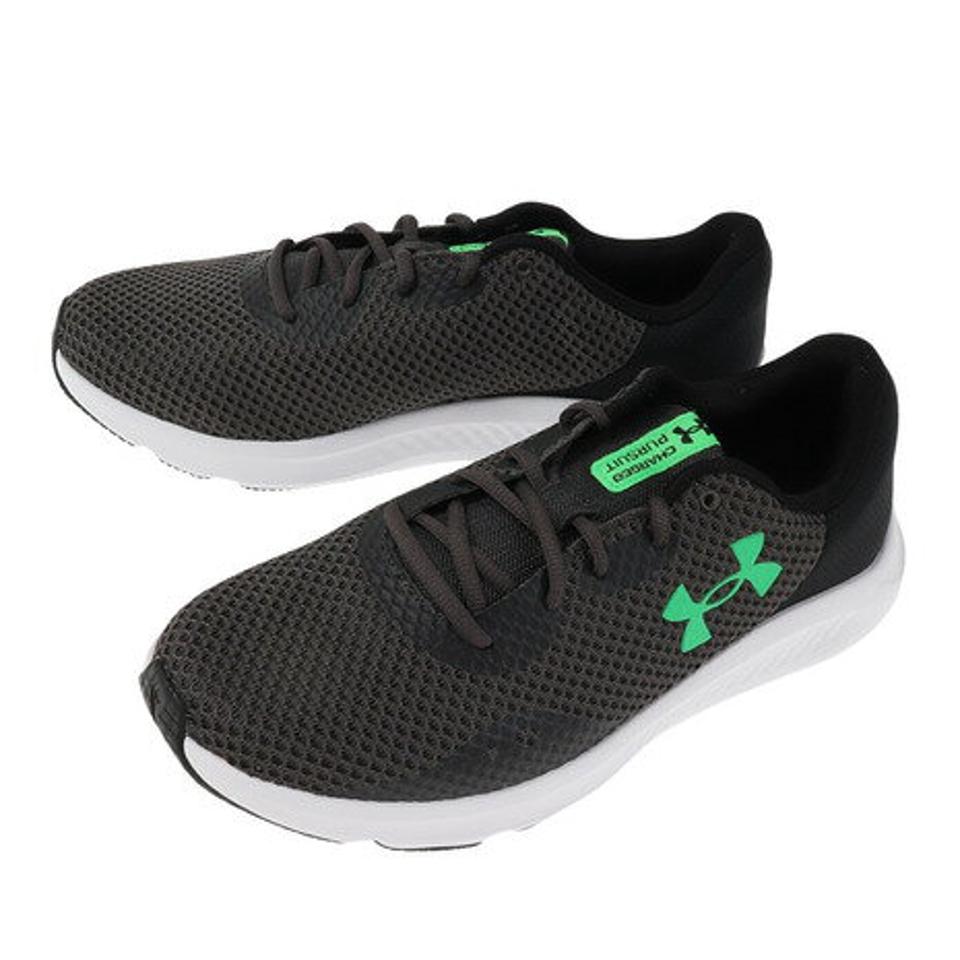 アンダーアーマー（UNDER ARMOUR）（メンズ）ランニングシューズ 3025801 101 チャージド パスート3 エクストラ ワイド グレー スニーカー