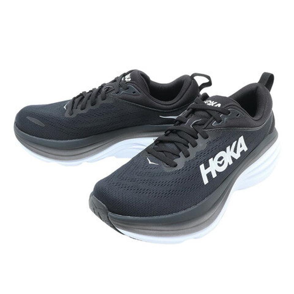 ホカ（HOKA）（メンズ）ランニングシューズ ボンダイ 8 黒 ブラック 1123202-BWHT スニーカー ジョギングシューズ トレーニング 部活