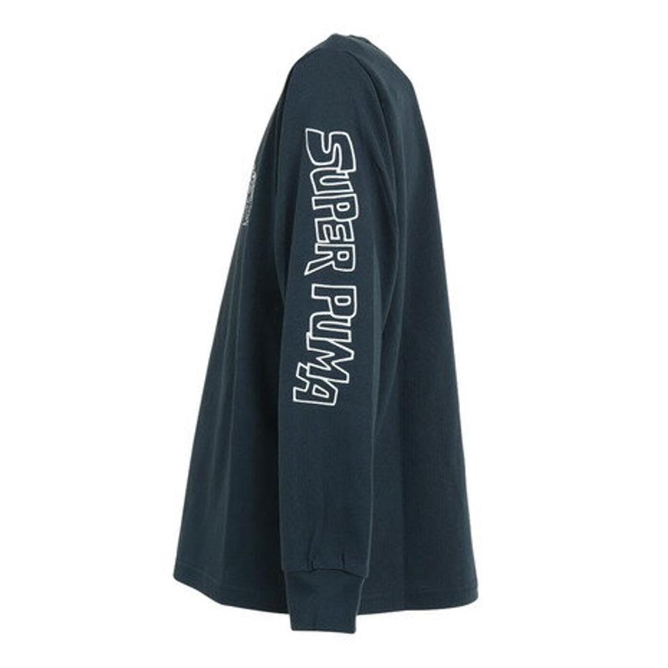 プーマ(PUMA)(キッズ)ジュニア SUPER PUMA 長袖Tシャツ 674809 16 NVY