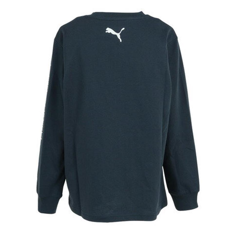 プーマ(PUMA)(キッズ)ジュニア SUPER PUMA 長袖Tシャツ 674809 16 NVY