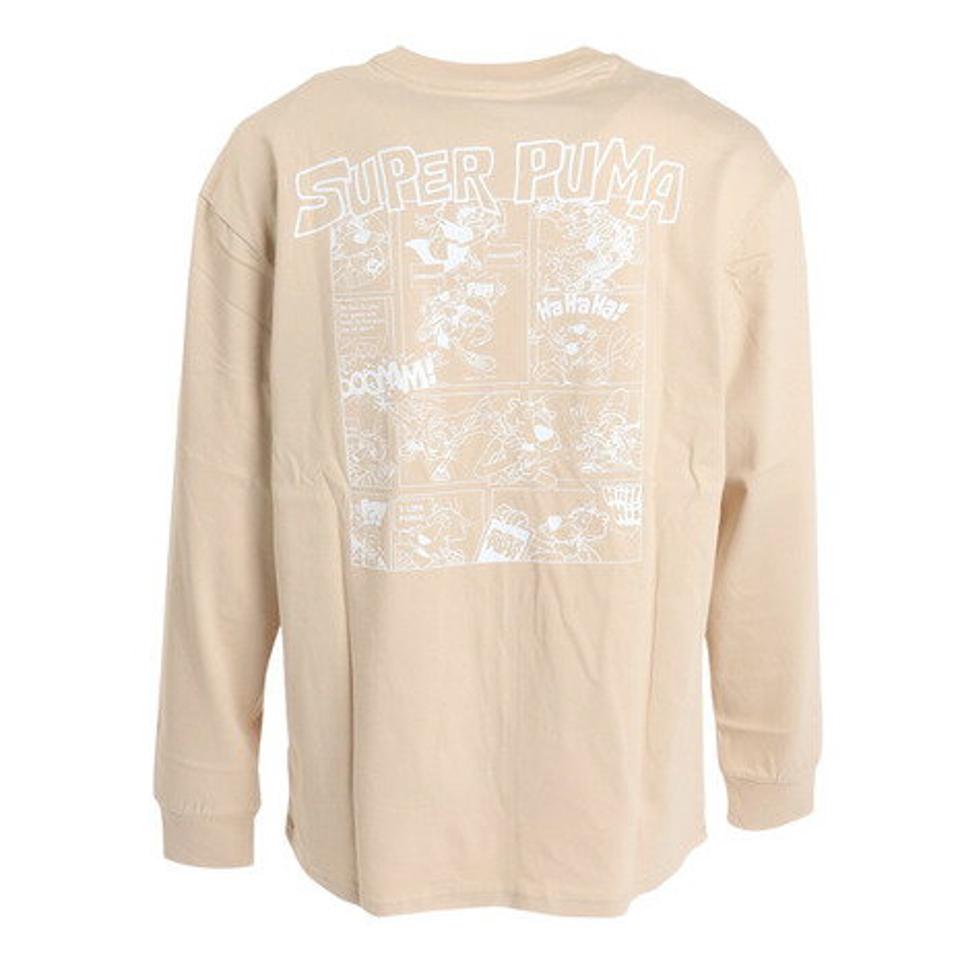 【6/5 24h限定 エントリー&対象4店舗買い回りで最大P10倍!】プーマ(PUMA)(メンズ)長袖Tシャツ 674805 88 BEG