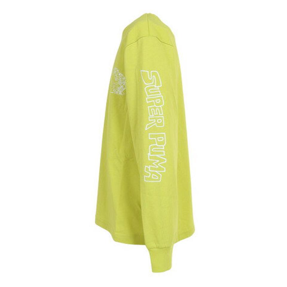 プーマ(PUMA)(キッズ)ジュニア SUPER PUMA 長袖Tシャツ 674809 33 LGRN