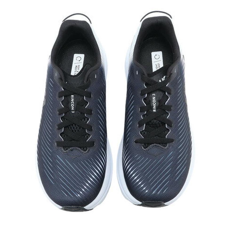 ホカ（HOKA）（レディース）ランニングシューズ リンコン 3 ワイド ブラックホワイト 1121371-BWHT スニーカー ジョギング トレーニング 軽量