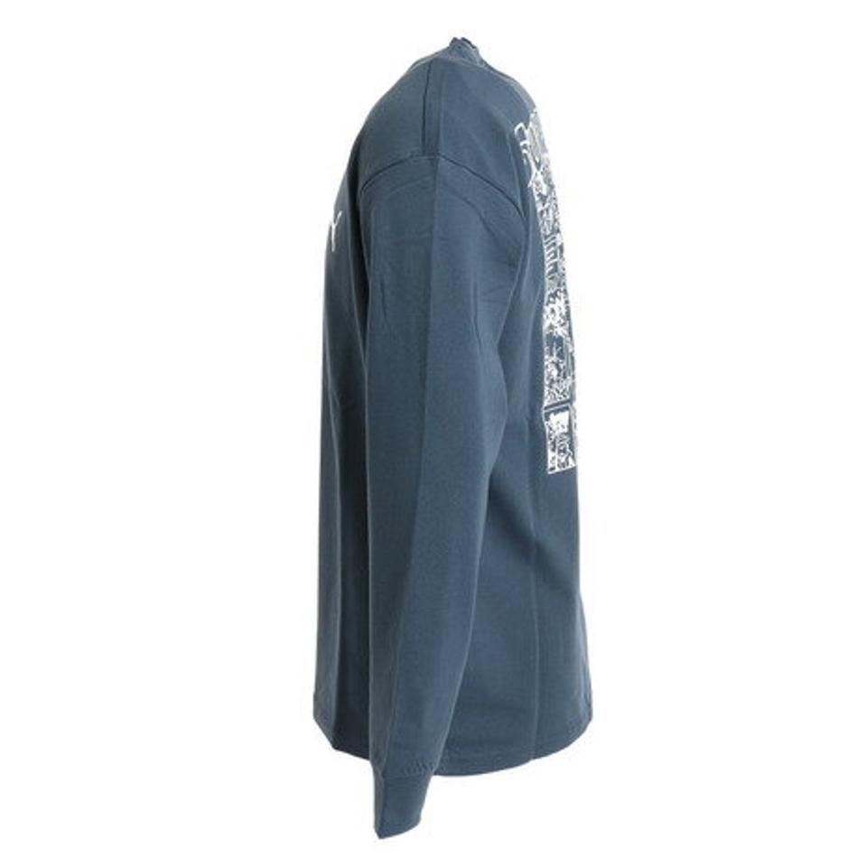 【6/5 24h限定 エントリー&対象4店舗買い回りで最大P10倍!】プーマ(PUMA)(メンズ)長袖Tシャツ 674805 16 NVY