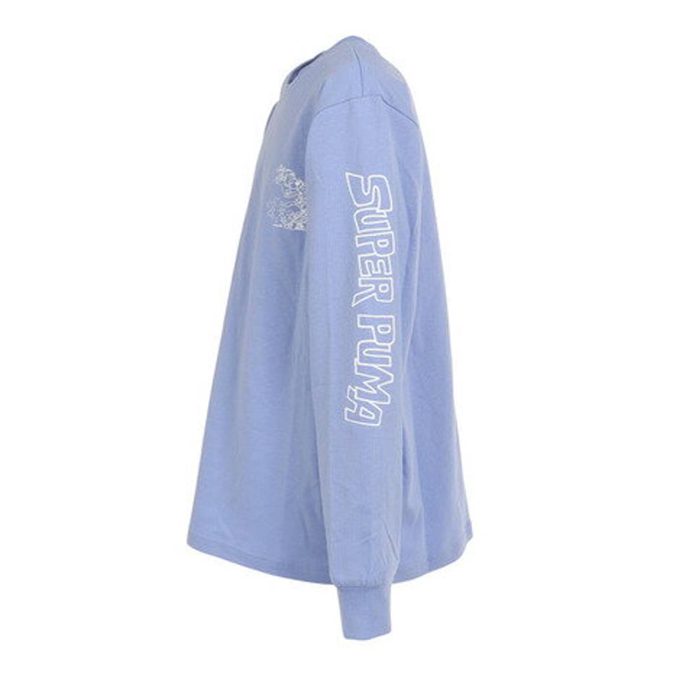 プーマ(PUMA)(キッズ)ジュニア SUPER PUMA 長袖Tシャツ 674809 27 BLU
