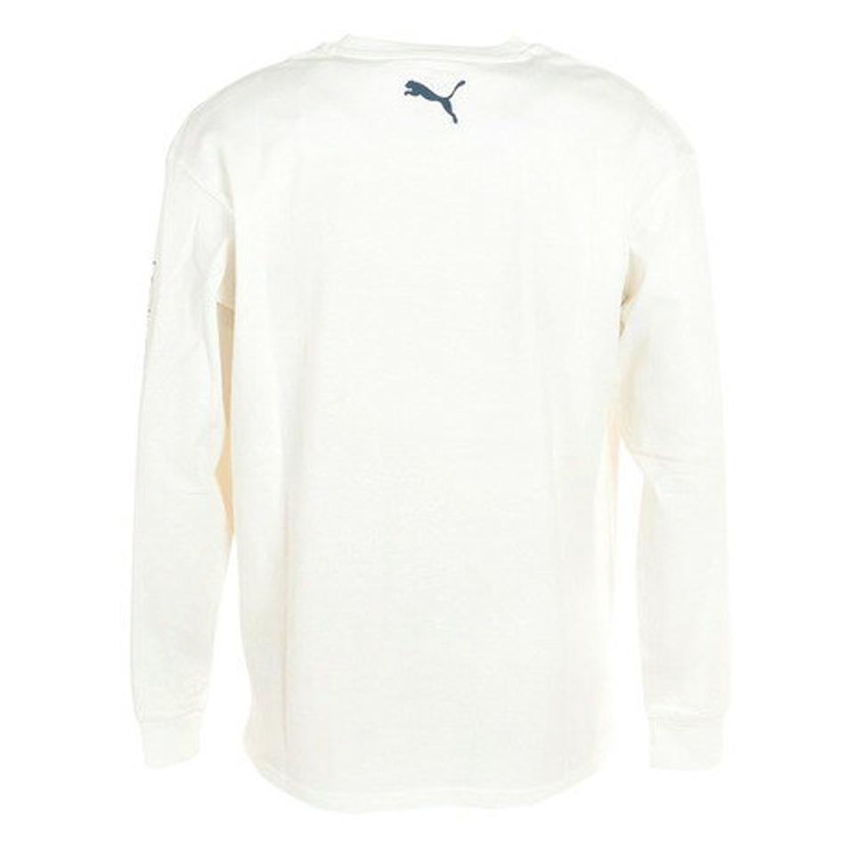 プーマ(PUMA)(メンズ)SUPER PUMA 長袖Tシャツ 674801 02 WHT