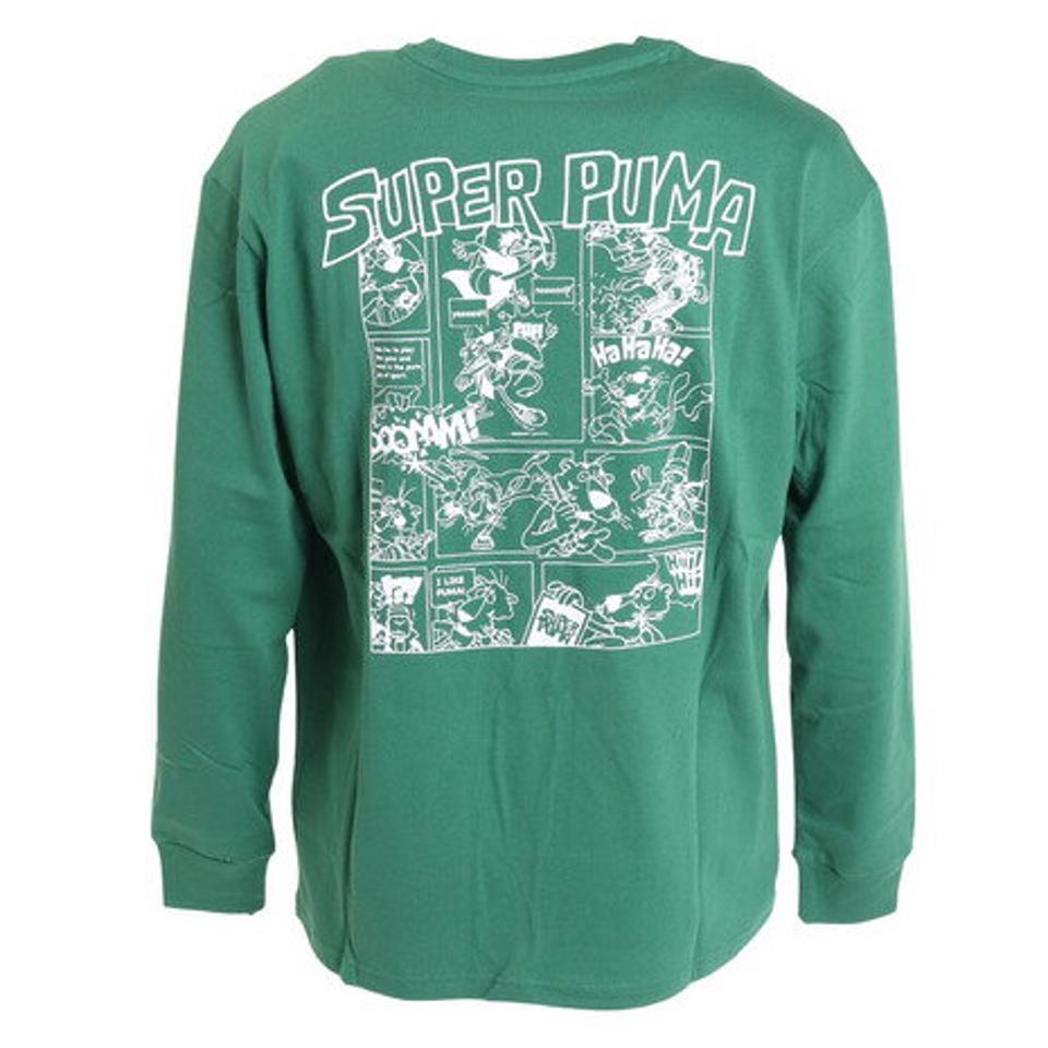 【6/5 24h限定 エントリー&対象4店舗買い回りで最大P10倍!】プーマ(PUMA)(メンズ)長袖Tシャツ 674805 37 GRN