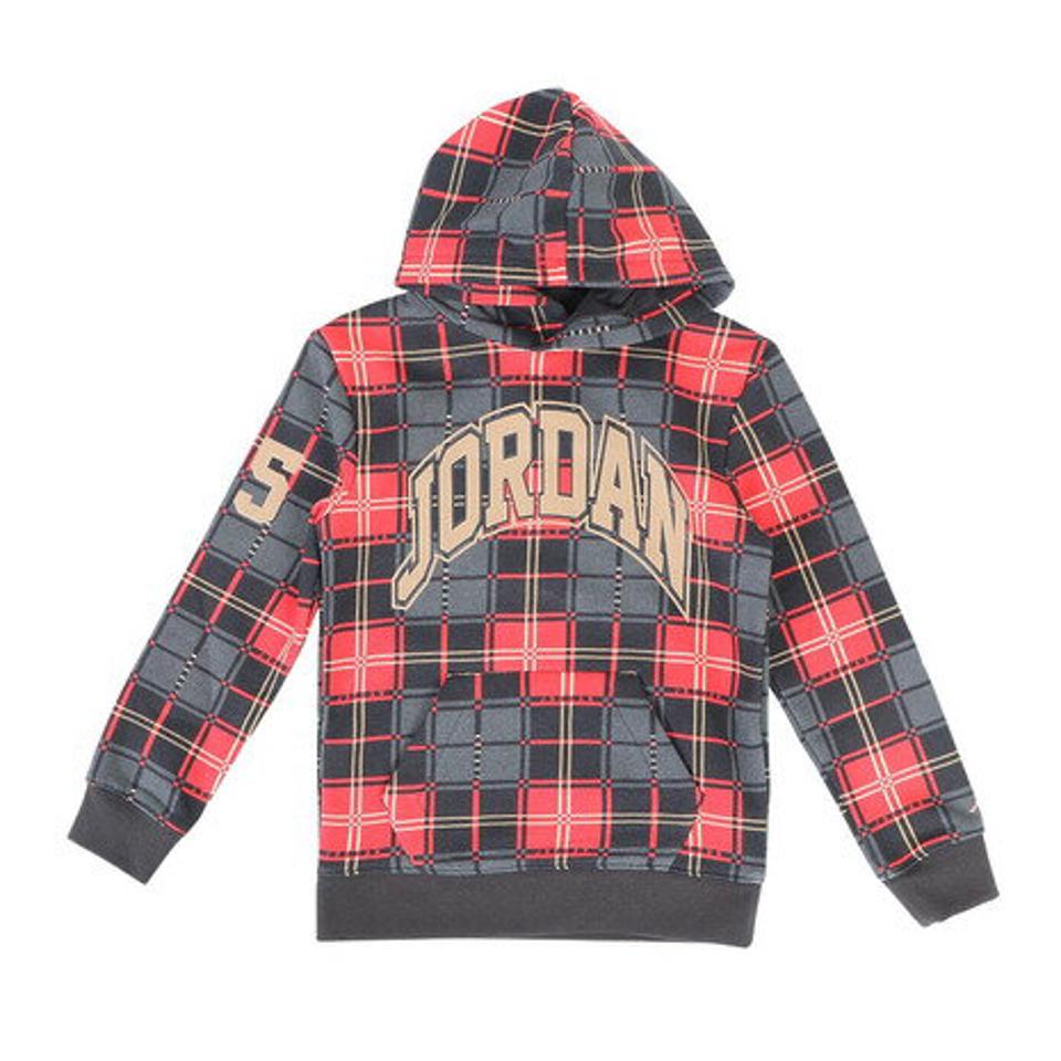 【23%OFFクーポン 1/9まで】ジョーダン(JORDAN)(キッズ)ESSENTIALS PLAID プルオーバーフーディー 85B920-023