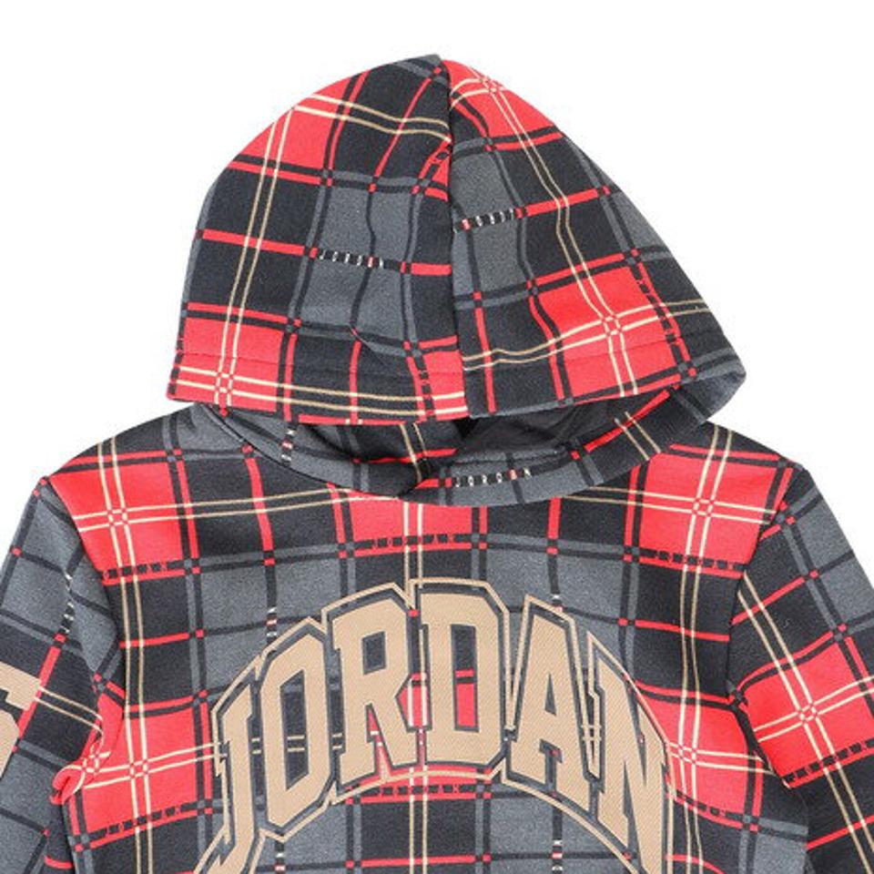 【23%OFFクーポン 1/9まで】ジョーダン(JORDAN)(キッズ)ESSENTIALS PLAID プルオーバーフーディー 85B920-023