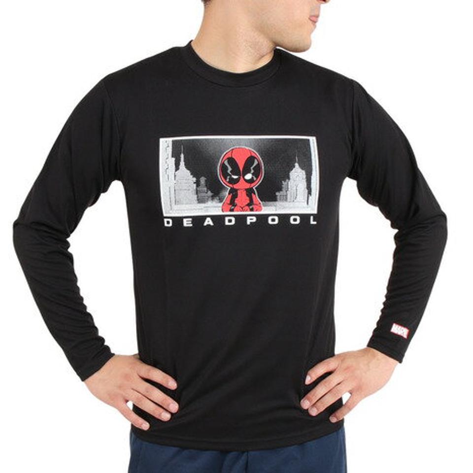 マーベル（MARVEL）（メンズ）デッドプール ロング UVカット 長袖Tシャツ DS0223001