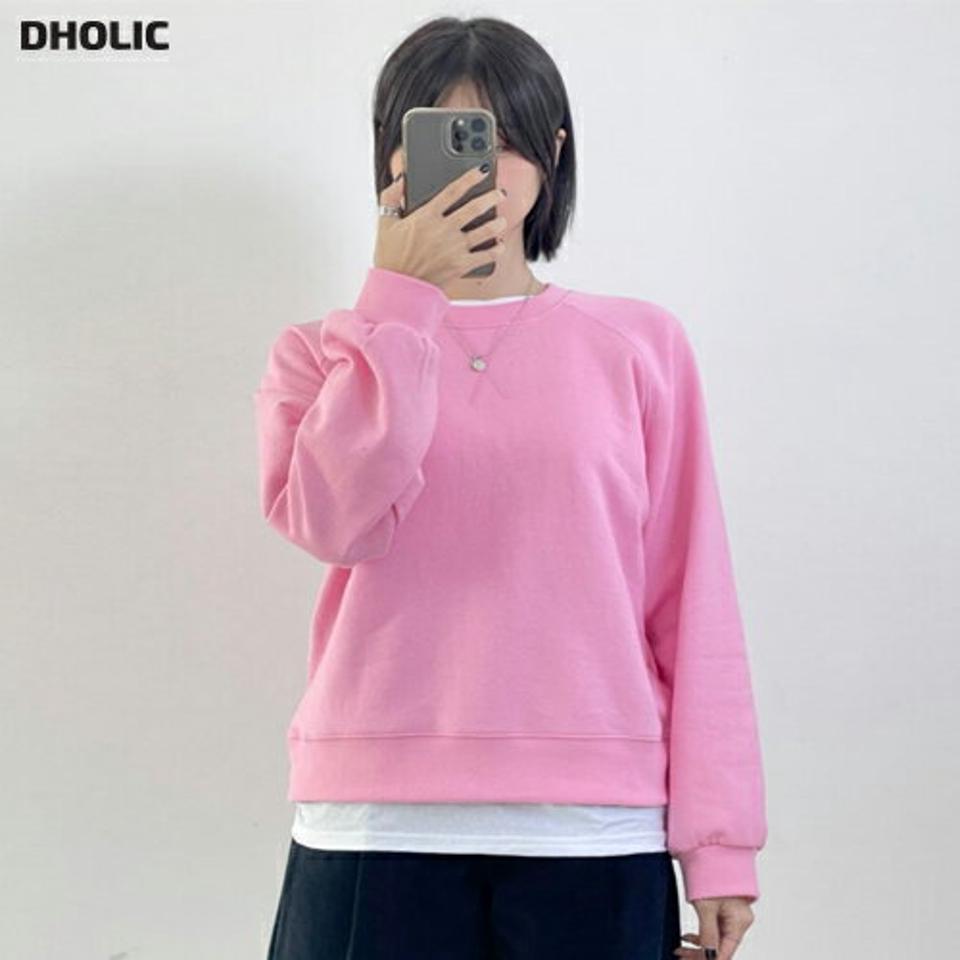 ラウンドネックワイドスウェット・p000649 レディース 【tops】トップス スウェット トレーナー 長袖 ラウンドネック 単色 無地 シンプル ラフ カジュアル 楽ちん ワンマイルウェア 秋 冬 韓国ファッション MKT