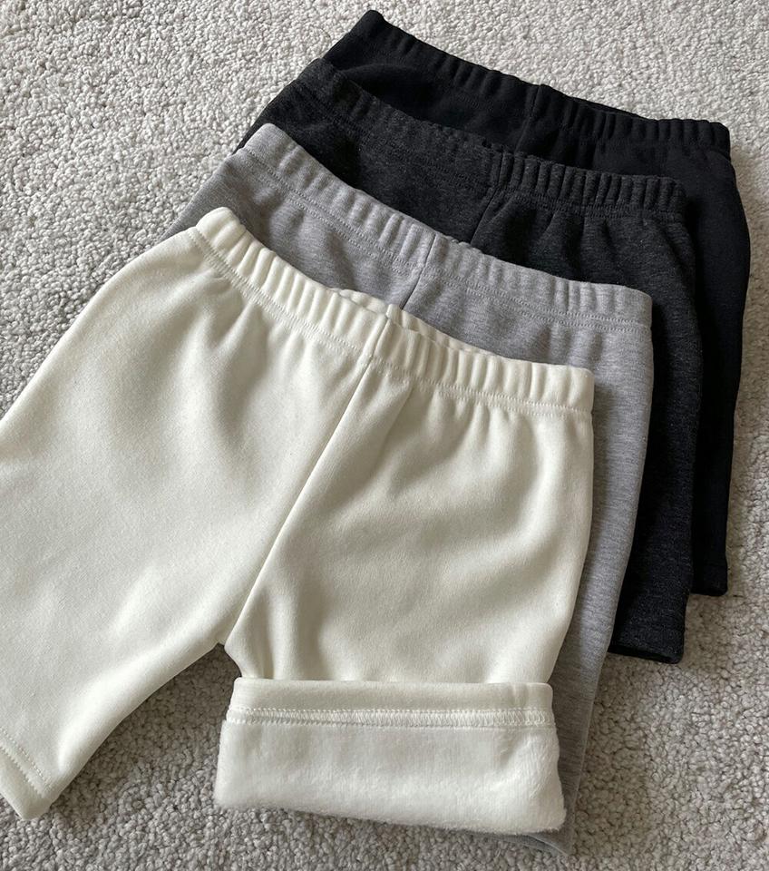 エコファー裏地インナーパンツ・t00200 レディース 【uw】インナーパンツ フェイクファー 暖かい ウエストゴム メランジカラー シンプル カジュアル 楽ちん ラフ 単色 無地 シンプル カジュアル 冬 韓国ファッション