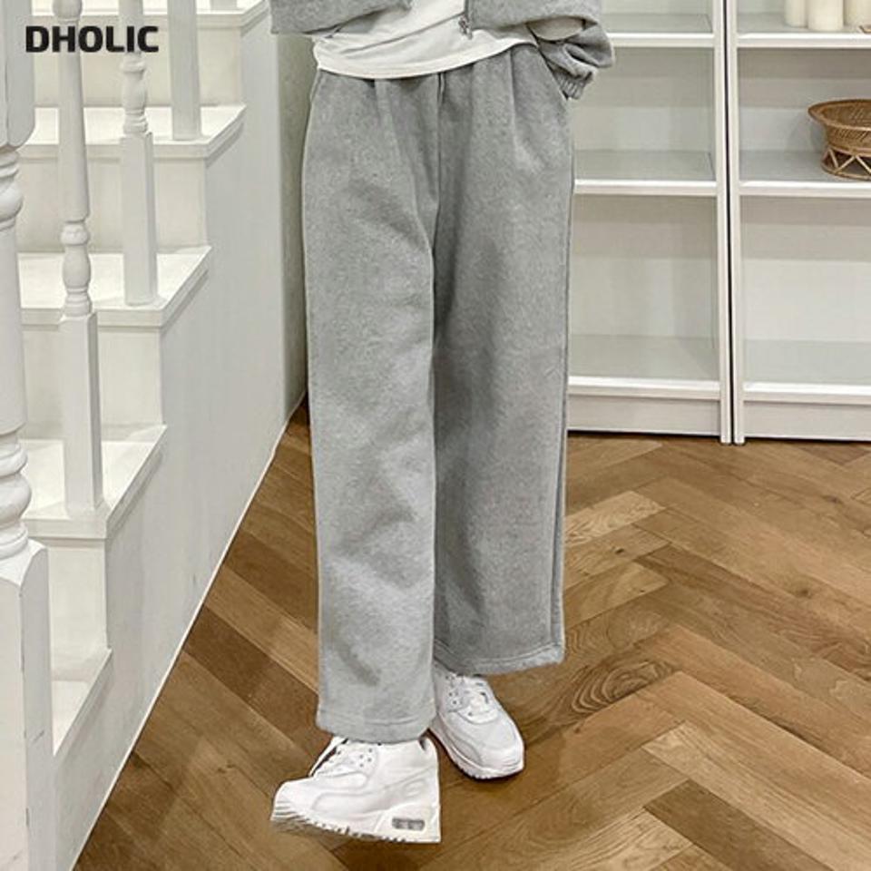 裏起毛スウェットワイドパンツ・t00380 レディース 【pt】パンツ ズボン ロング丈 ワイド スウェット 単色 無地 シンプル ベーシック カジュアル ラフ ウエストゴム 楽ちん ワンマイルウェア 冬 韓国ファッション