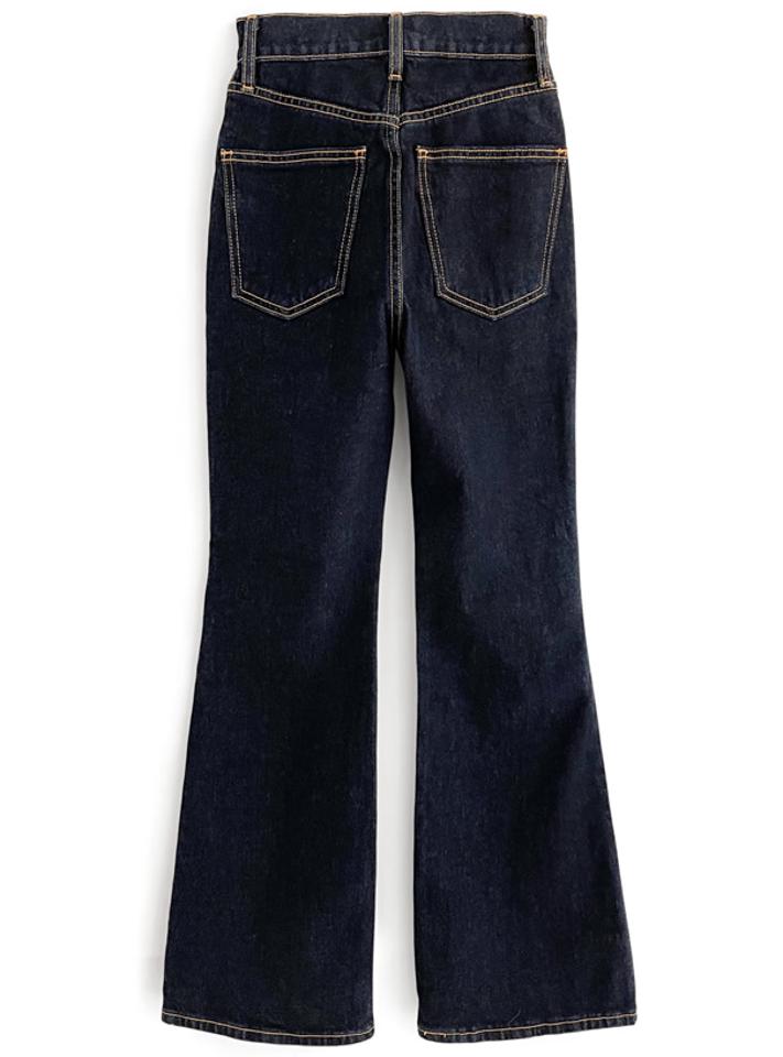 センターラインフレアデニムパンツ