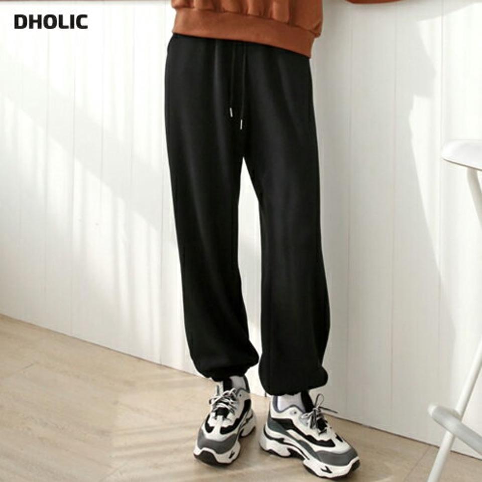 エコファー裏地スウェットジョガーパンツ・p000635 レディース 【pt】パンツ ズボン ロング丈 スウェット ジョガーパンツ ウエストゴム 楽ちん ラフ 単色 無地 シンプル カジュアル フェイクファー 冬 韓国ファッション MKT