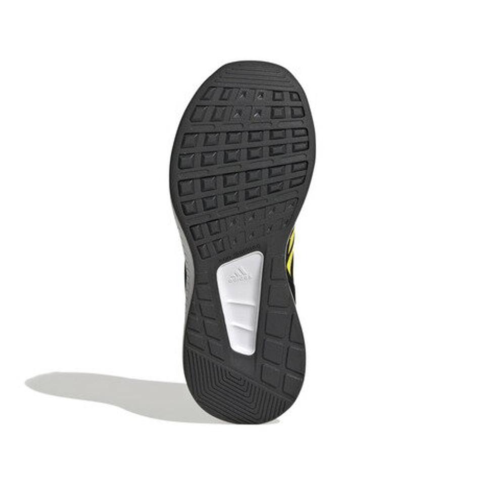 アディダス（adidas）（キッズ）ジュニア スニーカー コアファイト 2.0 ブラック イエロー HR1408 スポーツ シューズ 軽量 通学 登校 運動靴