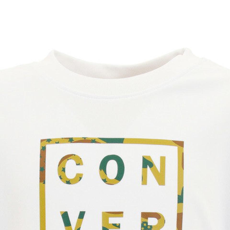 コンバース(CONVERSE)(キッズ)Tシャツ ジュニア 半袖 プリント CBA401357-1100 バスケットボール ウェア