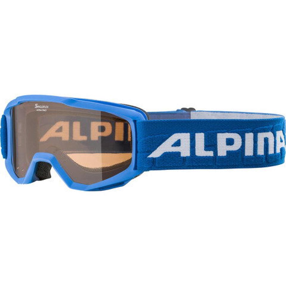 アルピナ（ALPINA）（キッズ）ジュニア 子供 ゴーグル スキー スノーボード スノボ ブルー PINEY BLU A7268481 曇り止め ヘルメット対応