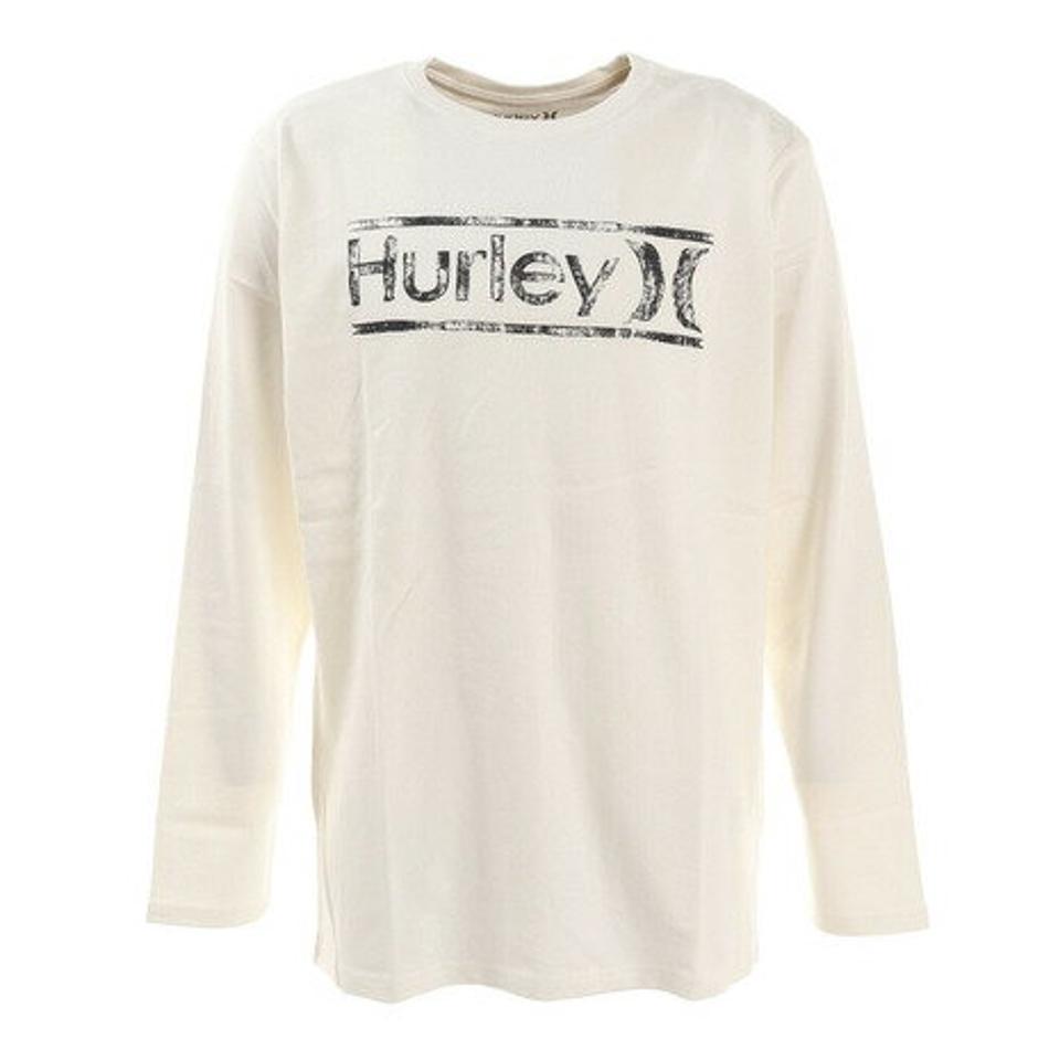 ハーレー（HURLEY）（メンズ）BAR LOGO 長袖Tシャツ MLS2100017-WHT
