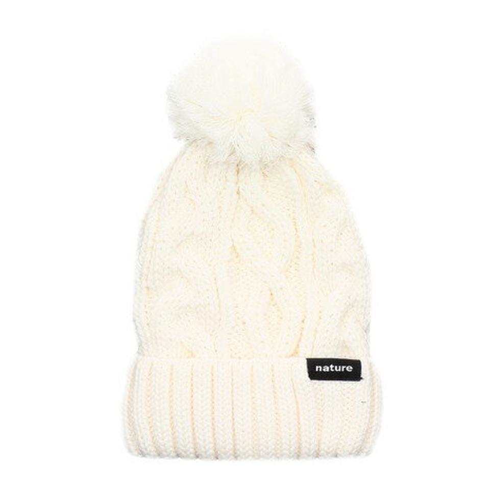 エアボーン（ARBN）（キッズ）ジュニア NATURE ニットキャップ AB23WCDW5030 WHT