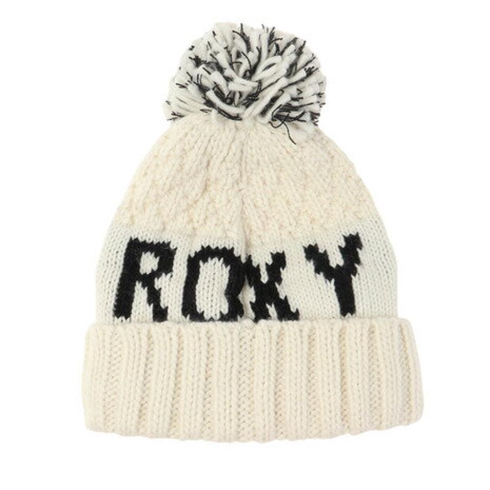 ロキシー（ROXY）（レディース）ポーラーフリース付き TONIC BEANIE ビーニー ERJHA04019 WBS0 ホワイト 帽子 ニット帽 スキー スノーボード