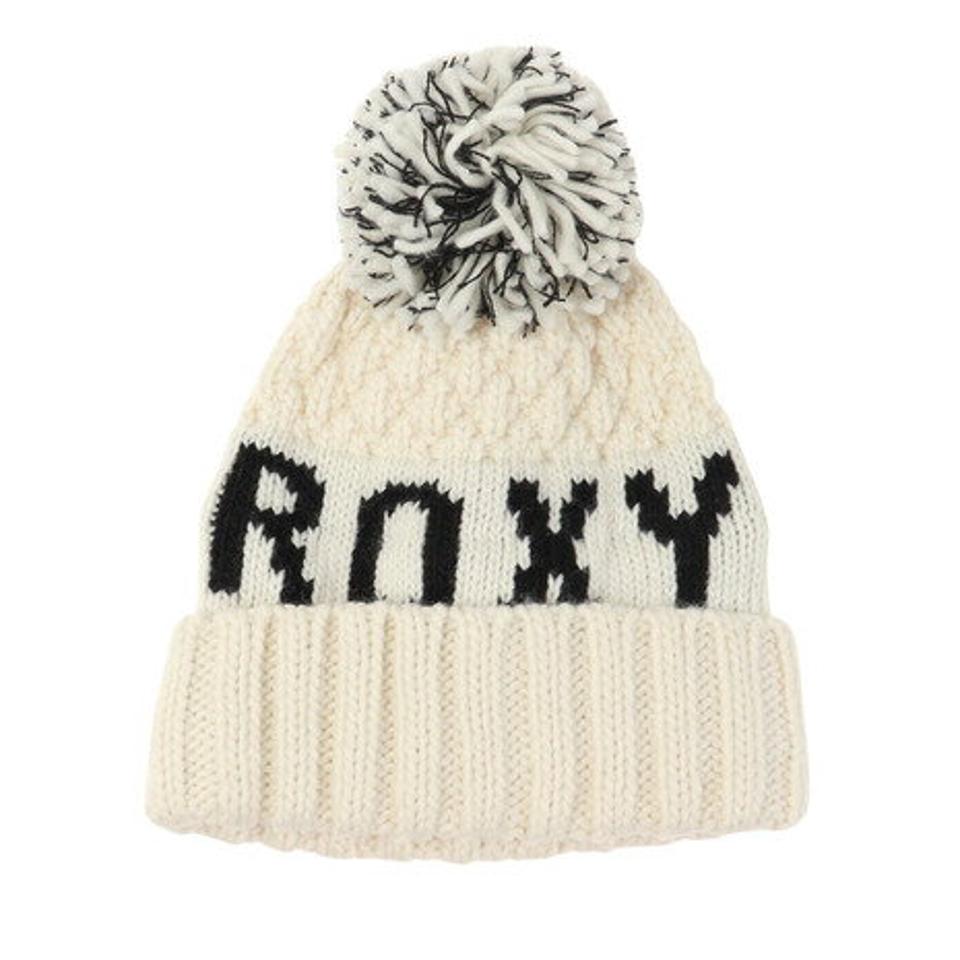 ロキシー（ROXY）（レディース）ポーラーフリース付き TONIC BEANIE ビーニー ERJHA04019 WBS0 ホワイト 帽子 ニット帽 スキー スノーボード