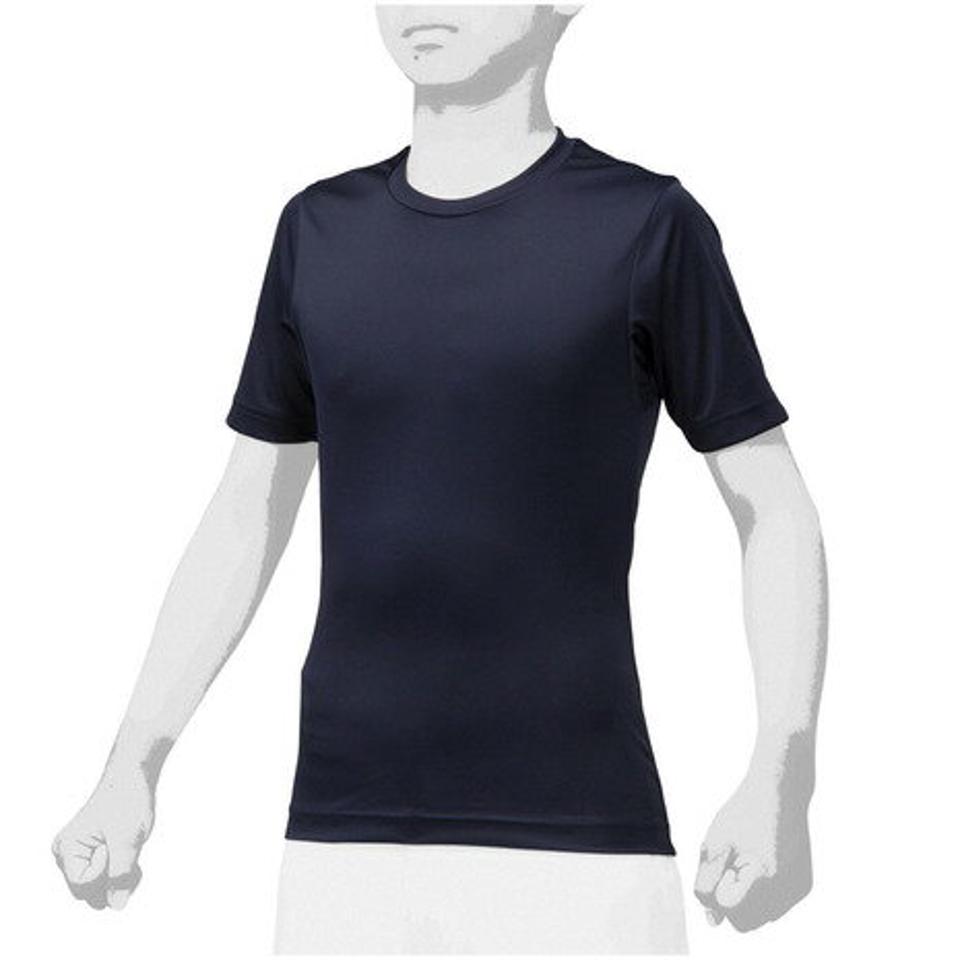 ミズノ（MIZUNO）（キッズ）野球 アンダーシャツ 半袖 ジュニア ローネック インナー シャツ 2枚組 12JA0Q1414 12JA0Q1409