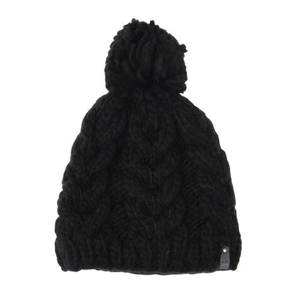 ロキシー（ROXY）（レディース）ポーラーフリース付き WINTER BEANIE ビーニー ERJHA04014 KVJ0 ブラック 帽子 ニット帽 スキー スノーボード