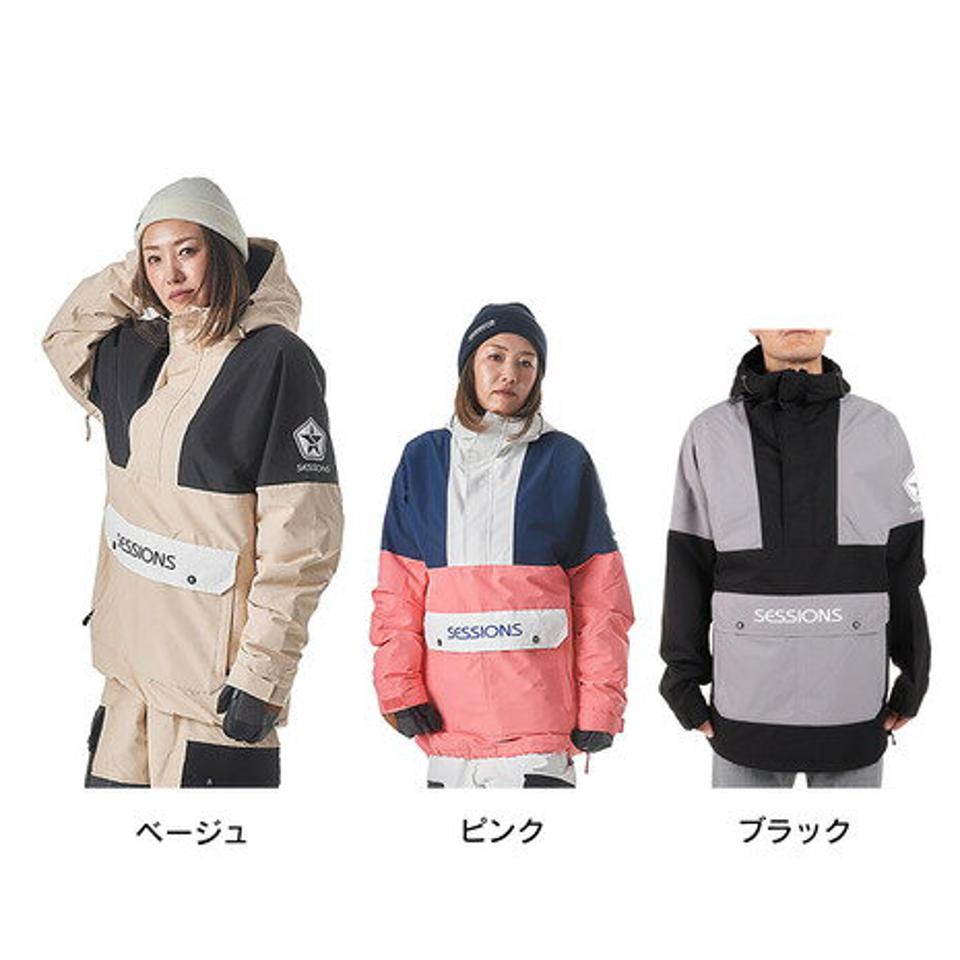 【2/25 24h限定 エントリー＆対象4店舗買い回りで最大P10倍！】セッションズ（SESSIONS）（メンズ、レディース）CHAOS プルオーバージャケット SSFW220013