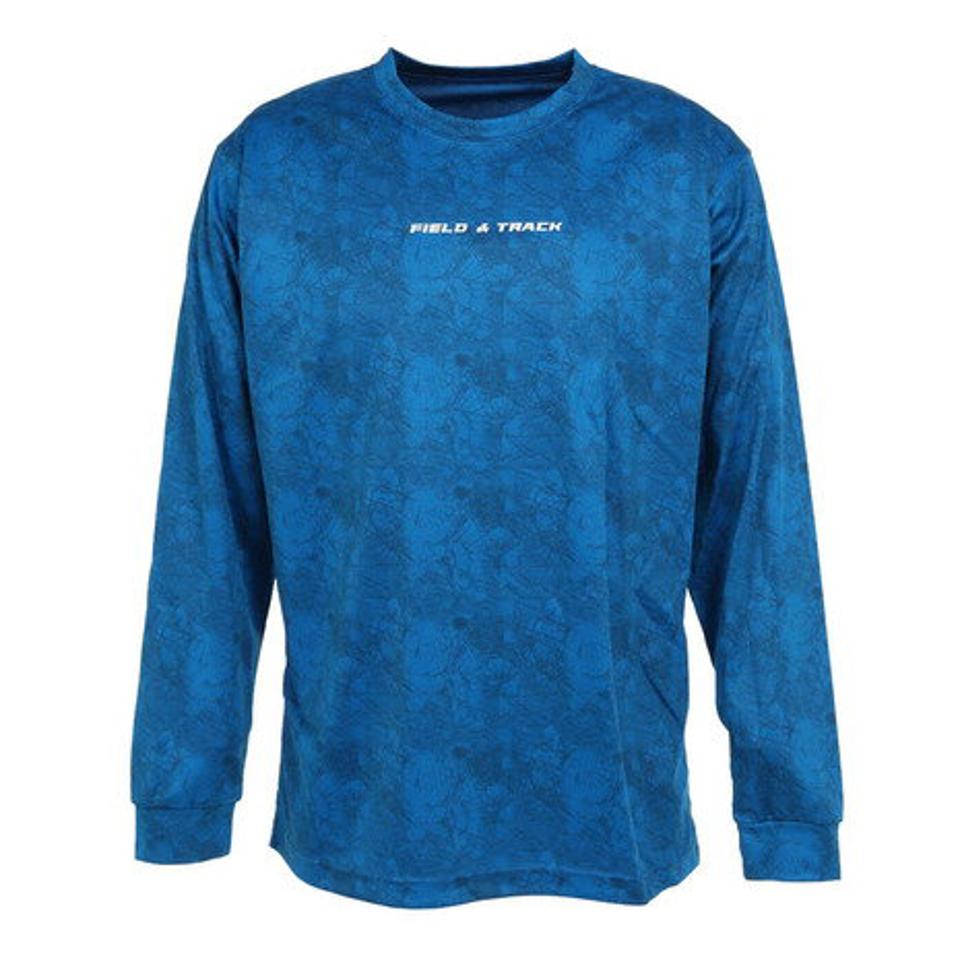 エックスティーエス（XTS）（メンズ）陸上ウェア シャツ 陸上グラフィック 長袖Tシャツ 771G1ES8201BLU