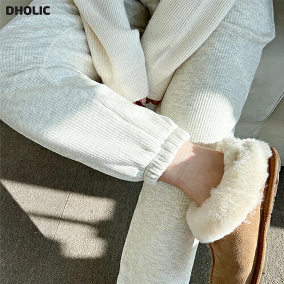 ポケットリブジョガーパンツ・p000954 レディース 【pt】パンツ ズボン ロング ジョガーパンツ リブ ポケット 単色 無地 シンプル ラフ カジュアル ウエストゴム 体型カバー ワンマイルウェア 秋 冬 韓国ファッション MKT