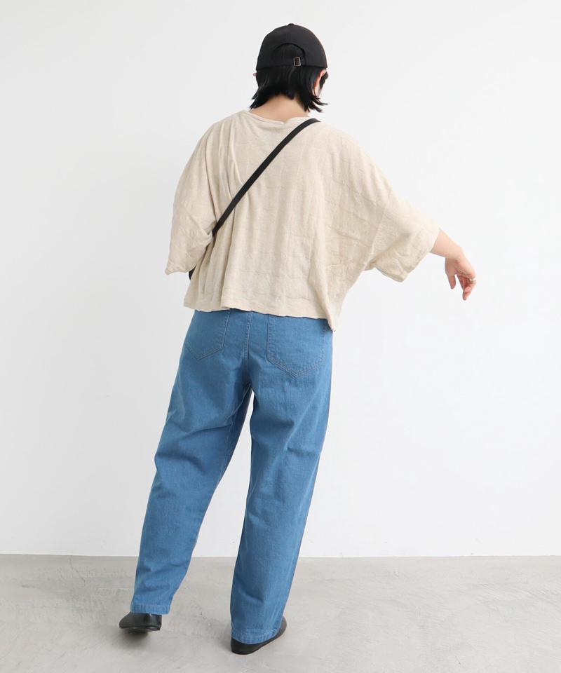 ●10oz デニム　タック太パンツ（caph troupe）