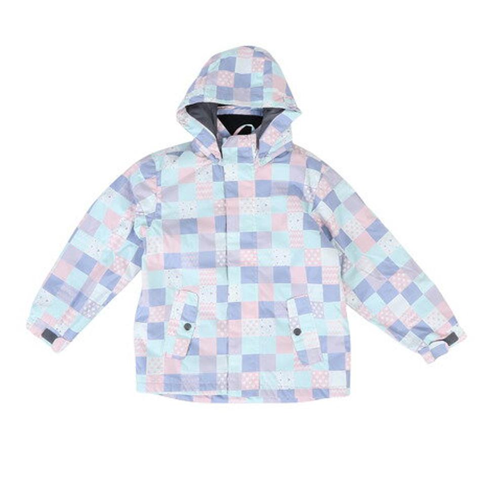 P-PRITY(P-PRITY)(キッズ)ジュニア スキーウェア スーツ ビブパンツ セット ガールズ タイポグラフティ 321NN2HHM0047 サイズ調整 抗菌