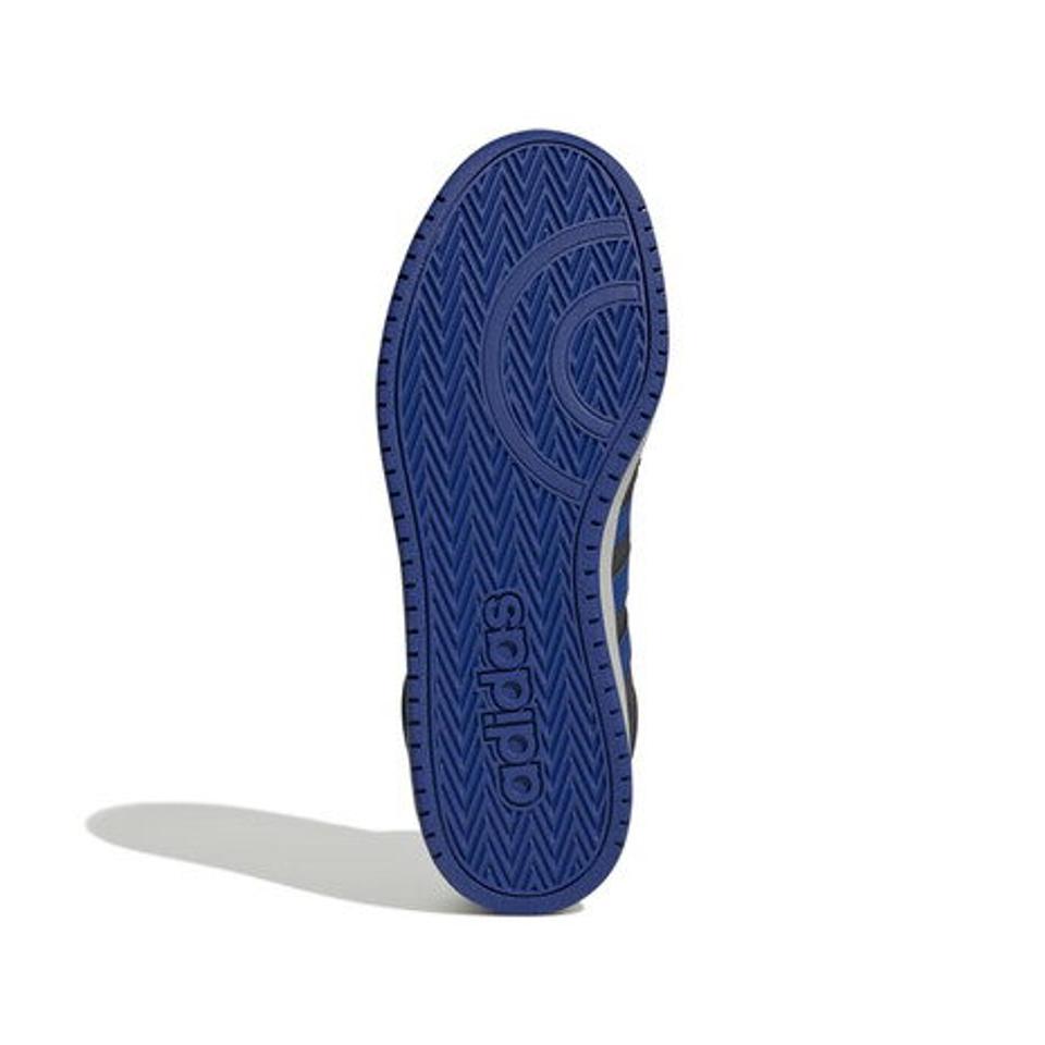 アディダス（adidas）（メンズ）スニーカー スポーツシューズ フープス 2.0 Mid 黒 ブラック 青 GZ7957 カジュアル おしゃれ 通勤 通学 運動靴 ハイカット