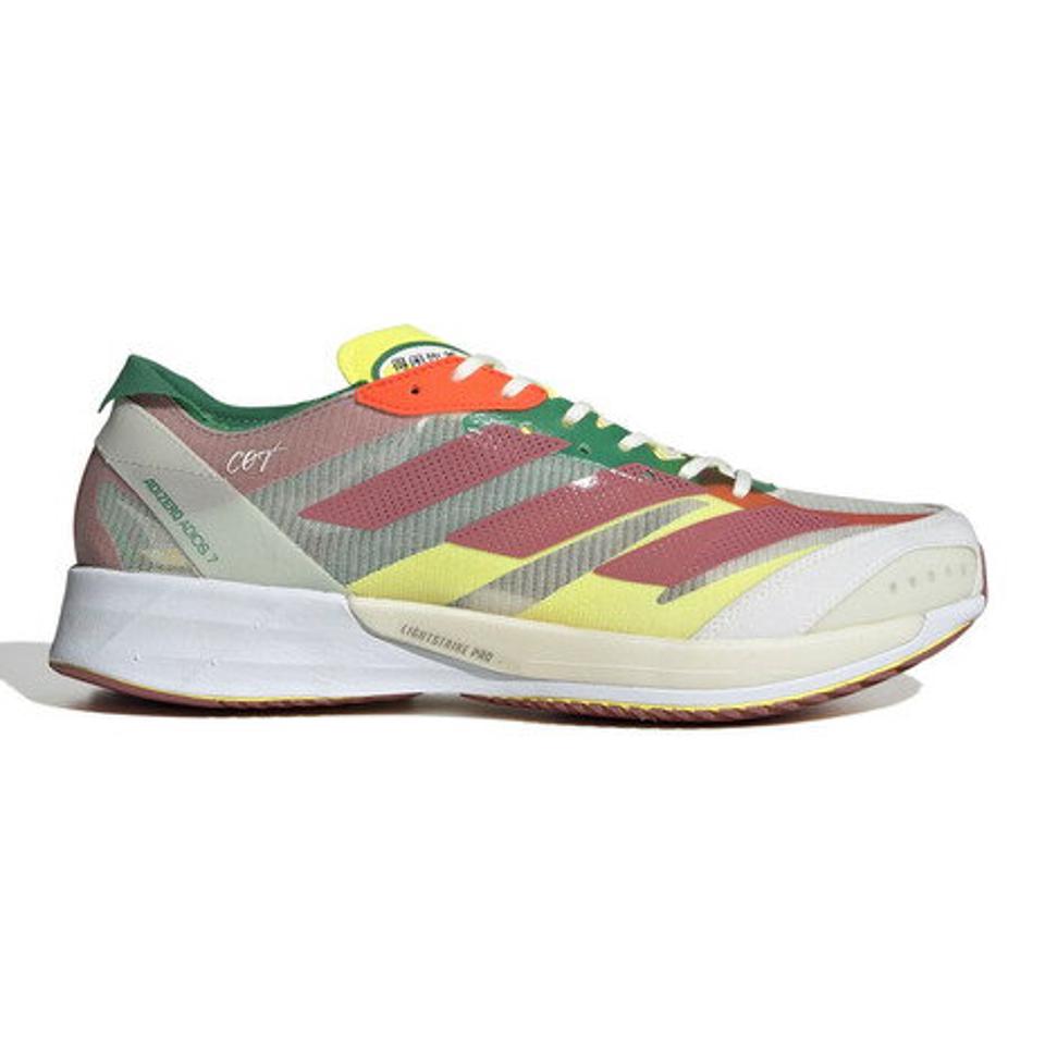 アディダス（adidas）（メンズ）アディゼロ ジャパン 7 レッド イエロー HQ1069 ランニングシューズ ジョギング スニーカー ウォーキング 陸上 運動靴