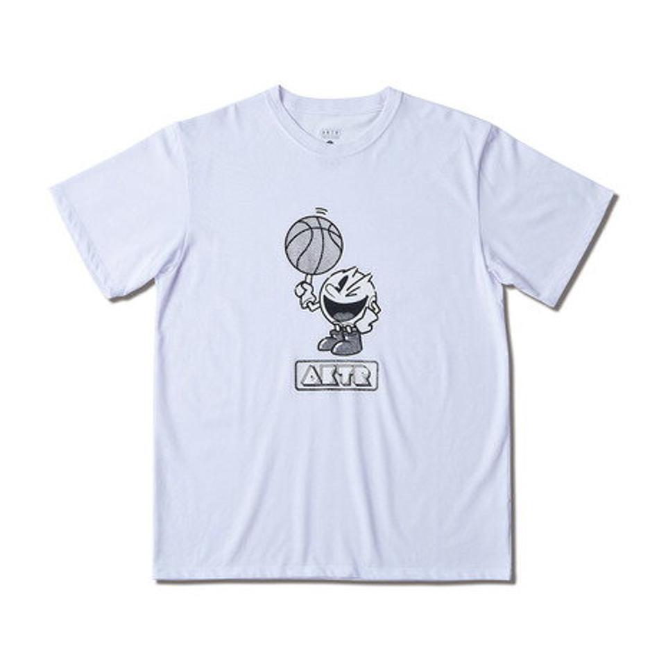 アクター（AKTR）（メンズ）バスケットボールウェア パックマン PAC-MAN×AKTR B.BALL PAC-MAN Tシャツ 221-089005 WH
