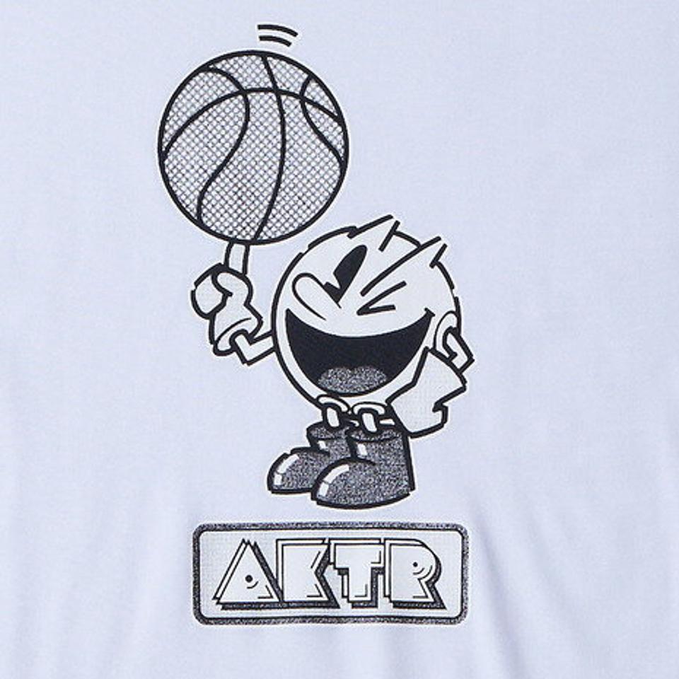 アクター（AKTR）（メンズ）バスケットボールウェア パックマン PAC-MAN×AKTR B.BALL PAC-MAN Tシャツ 221-089005 WH