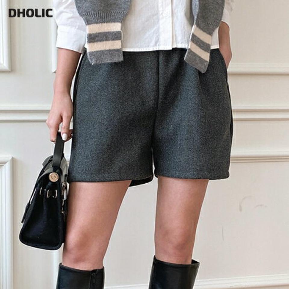 ウエストゴムショートパンツ・p001024 レディース 【pt】パンツ ズボン 短パン ショートパンツ ミニ ウエストゴム 単色 無地 シンプル シック 大人 秋 冬 韓国ファッション MKT