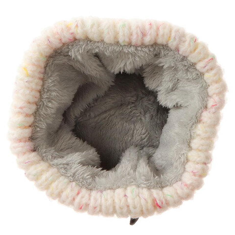 エアボーン（ARBN）（キッズ）ニット帽 キッズ スキー 19JGNA MIX ニットキャップ AB03WC1245 WHT 雪遊び